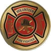 Volunteer Fire Fighter Color Medallion.