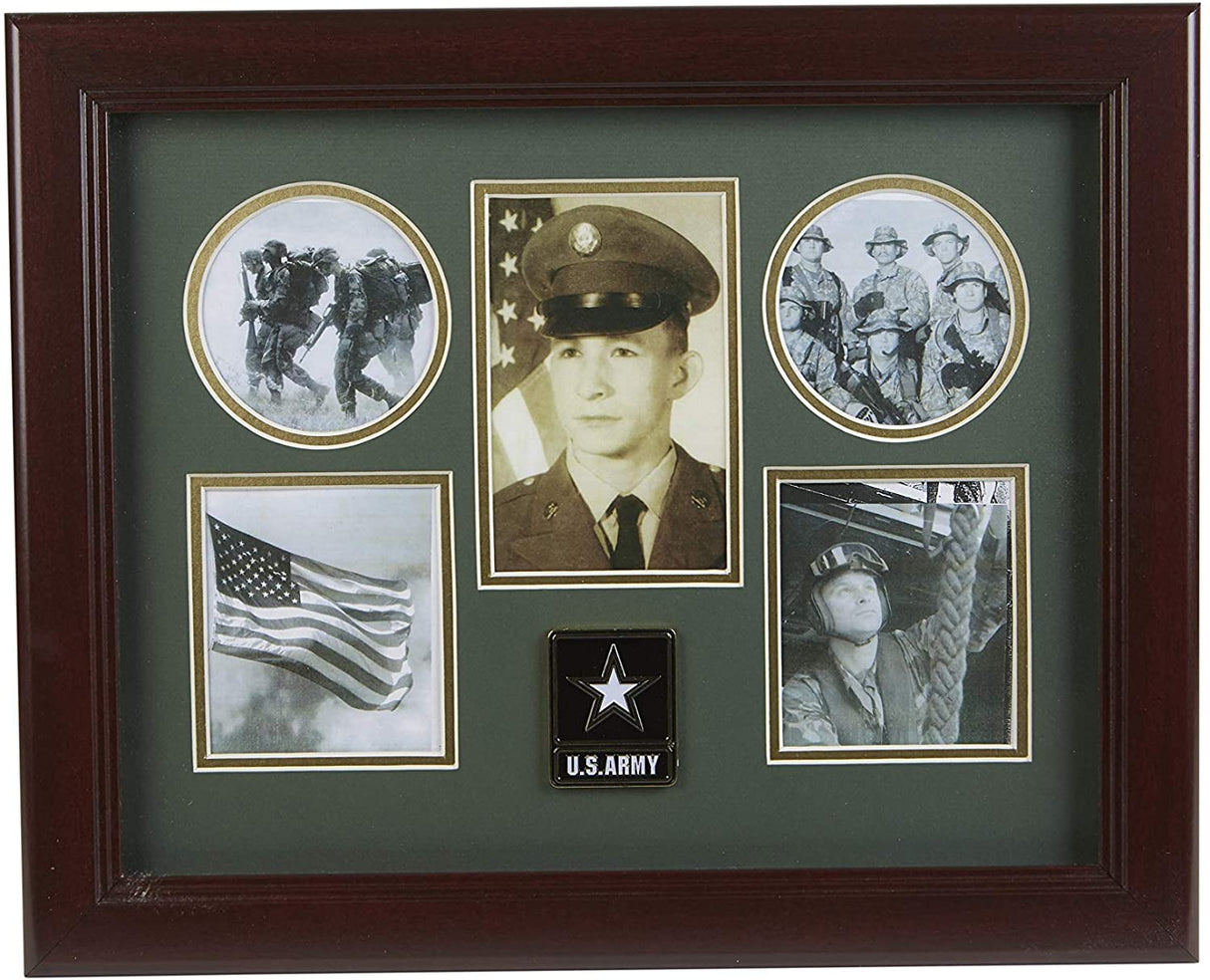 The Military Gift Store Products Frame Go Army Medallion 5-Picture Collage Frame.