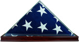 Perfect Cases All Glass Flag Display Case for 9.5' X 5' Flag with Engraving (Black)., Perfect Cases All Glass Flag Display Case for 9.5' X 5' Flag, The Military Gift Store, Glass display case