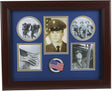 The Military Gift  Store Products Frame American Flag Medallion 5-Picture Collage Frame.