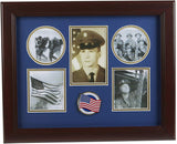 The Military Gift  Store Products Frame American Flag Medallion 5-Picture Collage Frame.