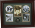The Military Gift  Store Army Medallion 5 Picture Collage Frame with Stars.