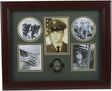 The Military Gift  Store Army Medallion 5 Picture Collage Frame with Stars., United States Army Medallion 5 Picture Collage Frame with Stars, The Military Gift Store, Medallion Flag Display Case