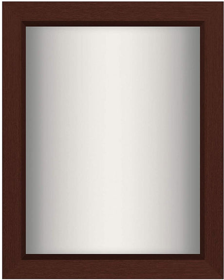 Mahogany Shadow Box Frame with Soft Linen Back | Displays Memorabilia and Photos up to 8x10 Inches