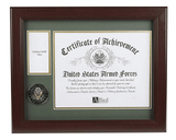 U.S. Army Medal and Award Frame with Medallion (13 x 16), U.S. Army Medal and Award Frame with Medallion -13 x 16, The Military Gift Store, Awards Display Cases, Awards Display Frames (62)