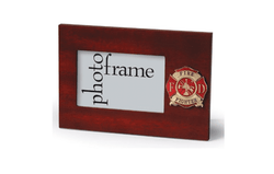 US Firefighter Medallion Desktop Landscape Picture Frame - 4 x 6 Inch
