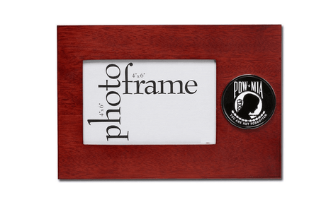 POW/MIA Medallion 4-Inch by 6-Inch Desktop Picture Frame