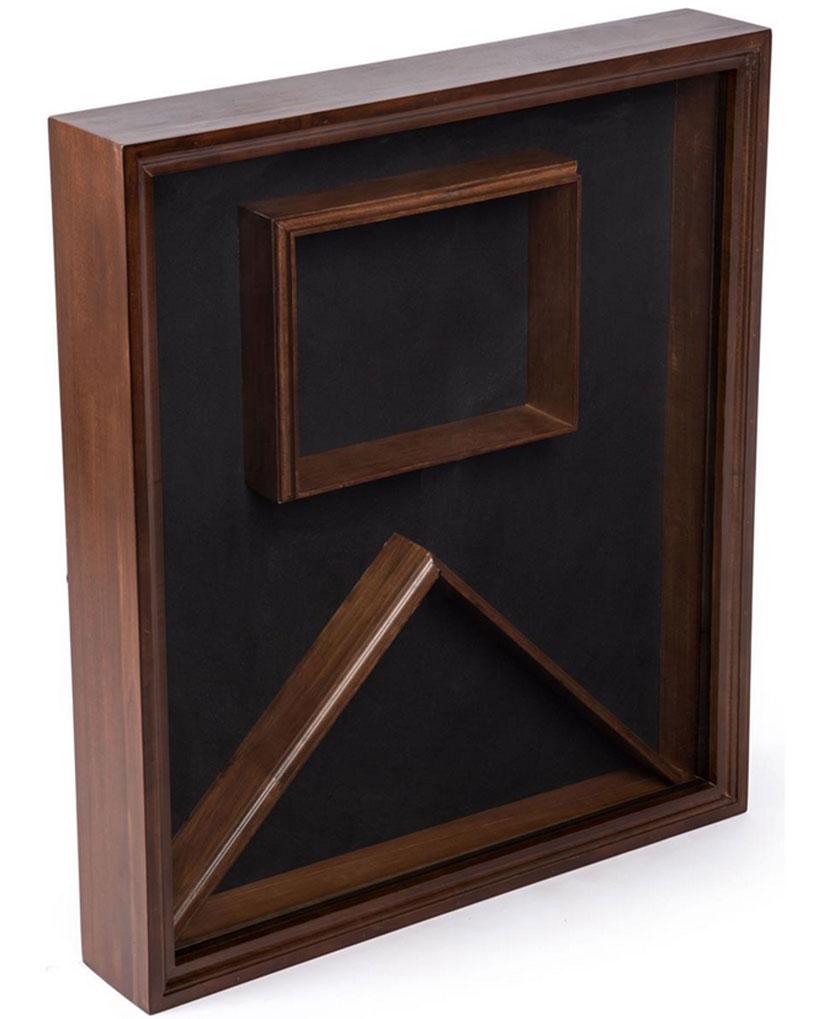 Flag Display Case with Glass Front and Certificate Holder, Velvet Backing – Cherry., Flag Display Case with Glass Front and Certificate Holder, The Military Gift Store, American Flag Frames