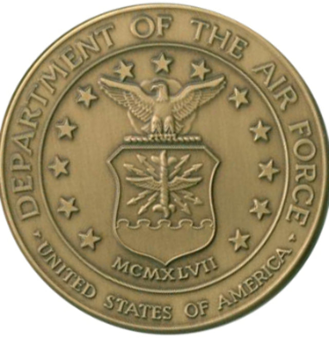 Air Force Service Medallion, Air Force Brass Medallion - The Military Gift Store