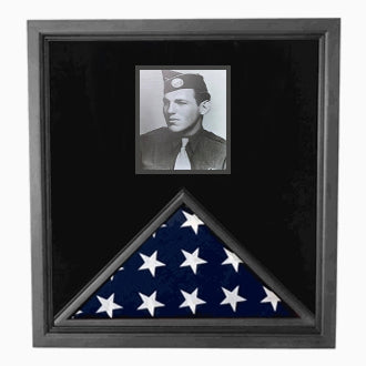 Photo Flag and Medal Display Case, Flag and Photo Frame - The Military Gift Store