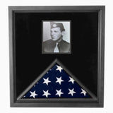 Photo Flag and Medal Display Case, Flag and Photo Frame. - The Military Gift Store