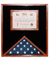 Flag Display Cases with Certificate Holder, , The Military Gift Store, Flag and Medal Display Cases