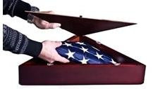 Flag Frames with Stand - Cherry Finish, , The Military Gift Store, Flag Frames