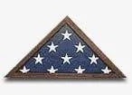 Desktop Flag Case, Table Flag Display Case, Table Flag Frame - Cherry, , The Military Gift Store, Awards Case