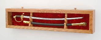 Display Case For Sword, Sword Display Case, Oak Sword Display Case, , The Military Gift Store, Sword Display Products