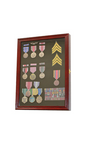Display Case Wall Frame Cabinet for Military Medals, Pins, Patches, Insignia, Ribbons & Brooches, Display Case Wall Frame Cabinet for Military Medals, Pins, Patches, The Military Gift Store, Awards Case
