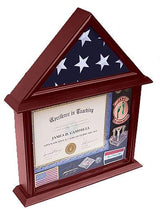 Flag Connection 3'x5' Flag Display Case with Certificate and Document Holder Mango Finish, Flag Connection 3'x5' Flag Display Case with Certificate, The Military Gift Store, Flag Display cases (71)