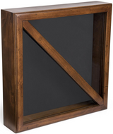 Flag Display Box, Tempered Glass & Pine Wood Construction – Cherry, Black Finish, Flag Display Box, Cherry, Black Finish, The Military Gift Store, American Flags- High Quality American Discounted Flags (2)