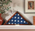 Flag Display Case Veterans with Personalized Brass Plaque, , The Military Gift Store, Flag Display Case