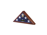 Flag Connections Flag Display Case with Front Opening with Walnut or Cherry Finish, Flag Display Case with Front Opening with Walnut or Cherry Finish, The Military Gift Store, Flag Case