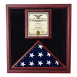 Award and flag display case display Case - The Military Gift Store