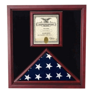 Award and flag display case display Case, , The Military Gift Store, Awards Case