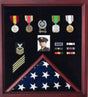 Flag Photo and Badge Display Case. - The Military Gift Store