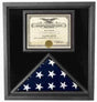 Flags Connections Premium USA-Made Solid wood Flag Document Case, , The Military Gift Store, Air Force flag display cases, Air force Retirement Shadow Boxes (61)