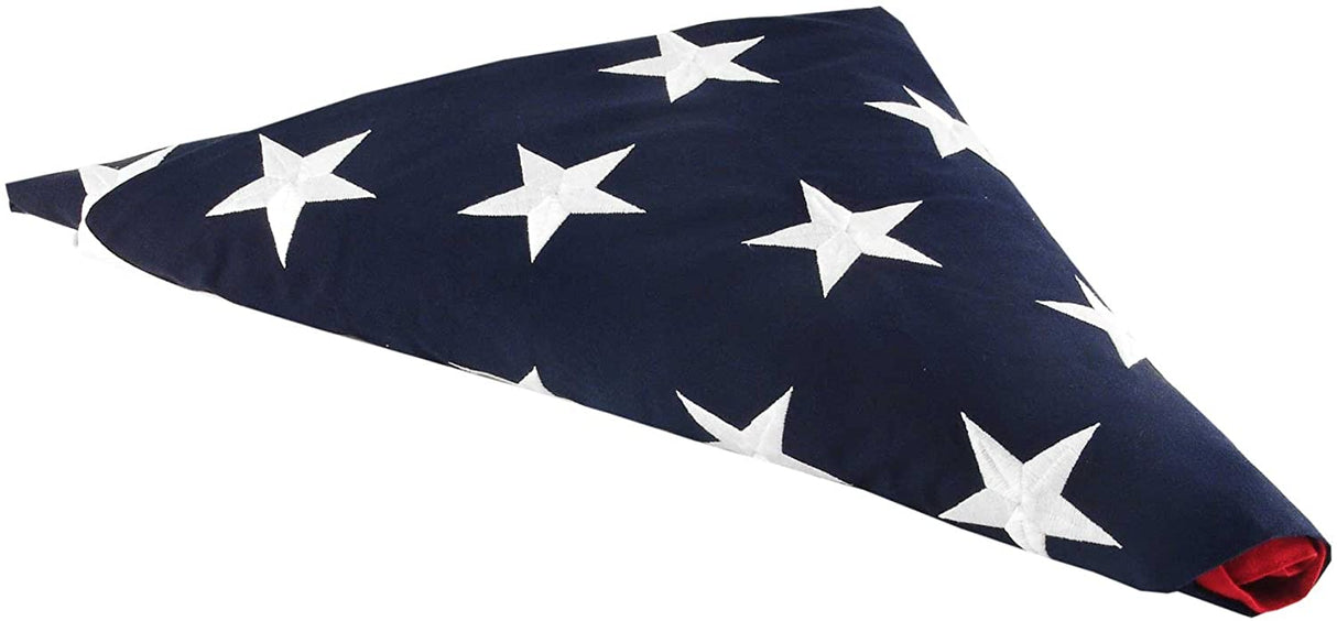 5' X 9.5' American Burial Pre Folded Flag. - The Military Gift Store