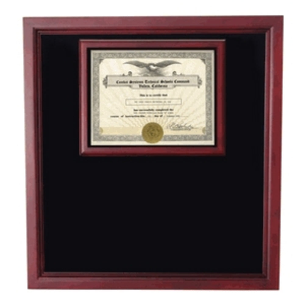 Award certificate Shadowbox, Military Frame. - The Military Gift Store