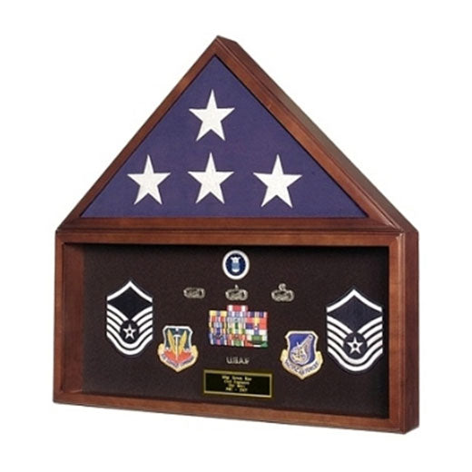 Large Flag and Memorabilia Display Cases - Fit 3' x 5' Flag., , The Military Gift Store, Mountain flag case