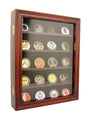Lockable 30 Military Challenge Coin, Poker Chip, Sports Coin Display Case, 30 Military Challenge Coin, Poker Chip, Sports Coin Display Case, The Military Gift Store, Challenge COIN DISPLAY STANDS - Coin Display Rack