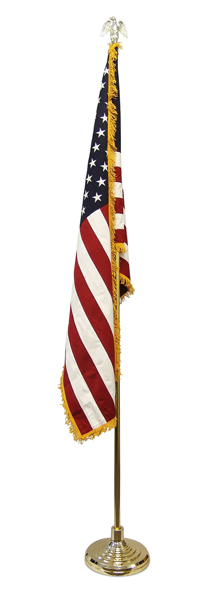 Low Cost Super Tough Indoor American Flag and Pole Kit, , The Military Gift Store, Flagpole Kits, Flagpoles, Flag Pole Parts (4)
