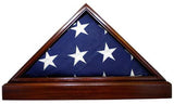 Mahogany Flag Case & BASE for 5 x 9.5' Memorial Burial Flag, , The Military Gift Store, Burial Flag Case (42)