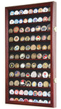 Military Challenge Coin Display Case Cabinet Rack Holder Stand Box w/UV Protection, Cherry Finish, Military Challenge Coin Display Case Cabinet Rack Holder Stand Box, The Military Gift Store, Challenge COIN DISPLAY STANDS - Coin Display Rack (17)