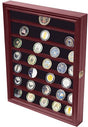 Flag Connections Military Challenge Coin Display Case Cabinet Rack Holder with Door, Military Challenge Coin Display Case Cabinet Rack Holder with Door, The Military Gift Store, Challenge COIN DISPLAY STANDS - Coin Display Rack