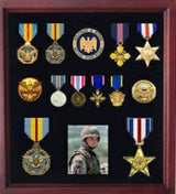 Military Display Cases American Medals Display Case., , The Military Gift Store, Military medal and Certificate frame