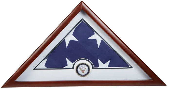Navy Frame, Navy Flag Display Case, Navy Gift - 5' x 9.5' Flag.