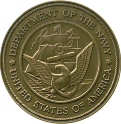 Navy Service Medallion, Brass Navy Medallion - The Military Gift Store