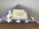 American funeral large pre-folded flag - 5'x9.5' folded flag. - The Military Gift Store