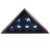 Officers Flag Display Case for 3ft x 5ft Flag - Cherry Finish, , The Military Gift Store, Burial Flag Case