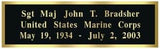 Personalized Name Plate Engraving Plate, , The Military Gift Store, Name Plates