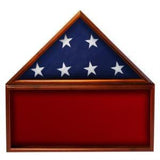 Flag Memorabilia Display Case with Red Background, , The Military Gift Store, Mountain flag case