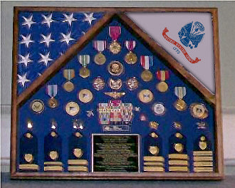 Flag Connections Army 2 Flag Shadow Box/Display Case, , The Military Gift Store, Air Force flag display cases, Air force Retirement Shadow Boxes (61)