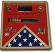 Flag and a knife display case. - The Military Gift Store