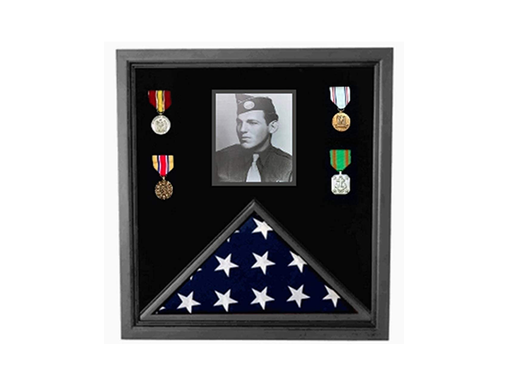 Flag Connections Military Photo Flag and Medal Display Case .....