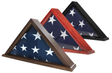 US Made Flag Case for 3' x 5' Flag,  Walnut Finish, , The Military Gift Store, American Flag Frames (43)