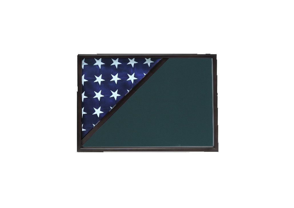 Shadow box for 5x9.5 flag, Black Finish, , The Military Gift Store, Flag Display Case For 5'x9.5' Flag
