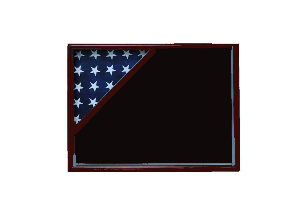 Shadow box for 3x5 flag, Cherry
