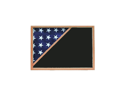 Shadow box for 5x9.5 flag , Oak